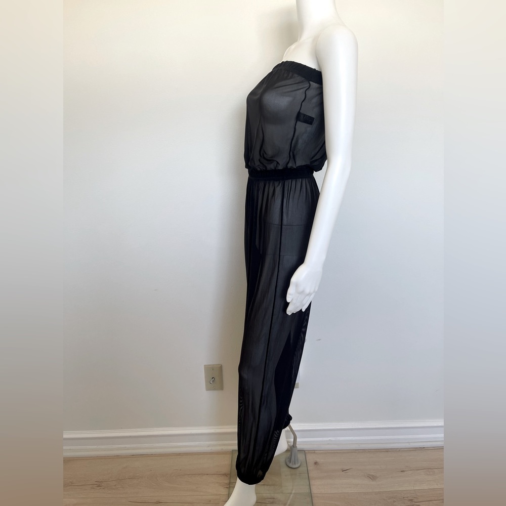 American Apparel Black Mesh Jumpsuit (2010s) Size S